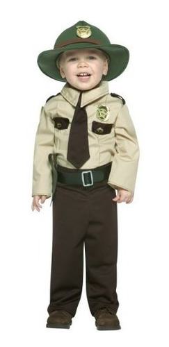 Traje Del Niño Trooper Rasta Imposta Futuro - Niño, Beige, 3