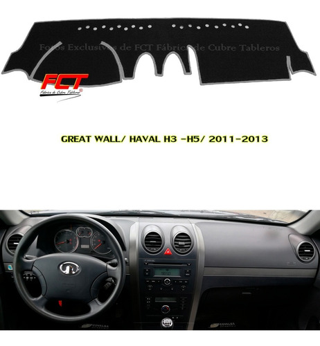 Cubre Tablero / Great Wall Haval H3 - H5/ 2011 2012 2013 Fct