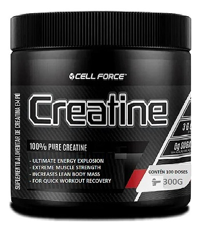 Creatina 100% pura, 300 g, sabor neutro de Cell Force