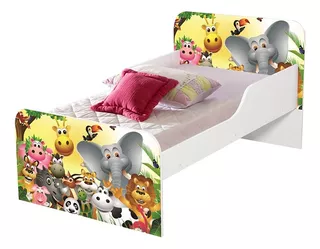 Mini Cama Infantil Heróis Meninos Com Adesivo