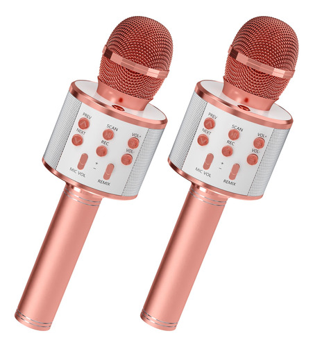 Giftmic Paquete De 2 Microfonos De Karaoke, Microfono Blueto