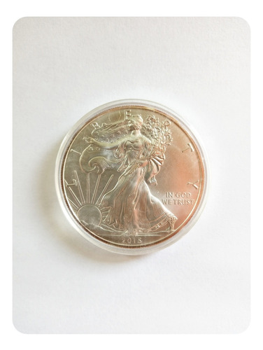 Imagen 2 de 2 de Moneda De Plata American Eagle 999 1 Onza Año 2015