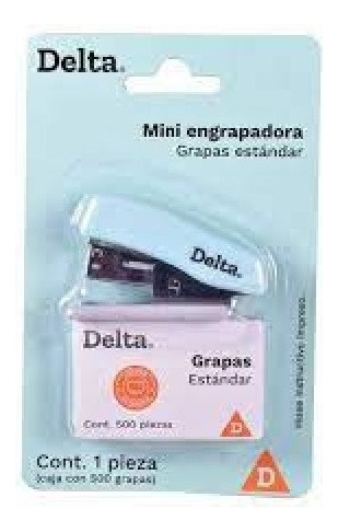 Mini Engrapadora Delta Grapas 26/6 Estándar Color Color Azul