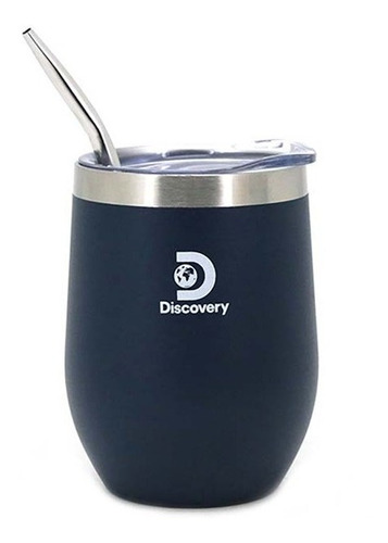 Mate Vaso Discovery Acero Inoxidable Tapa Bombilla Camping