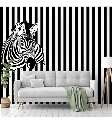 Vinilo Mural Gigantografía  Cebra Decoración Wall Stickers