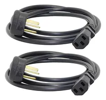Comprar 2 Cables Alimentación Power Pc Monitor Otros Reforzado 1,5m