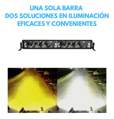 Barra Led Aurora D6 Ultra Spot Doble Color 22 Pul Atv Can Am