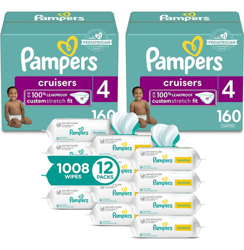 Pampers Cruisers Diapers Desechables Para Bebés Tamaño 4, Su