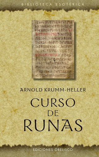 Curso De Runas, De Krumm Heller,arnold. Editorial Obelisco, Tapa Blanda En Español