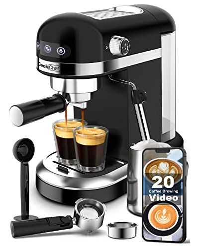Geek Chef Espresso Machine 20 Bar, Fast Heating Automatic, C