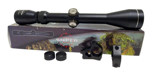 Luneta 3x9x40 Sniper Zoom Com Protetor S/luz Reticulo 