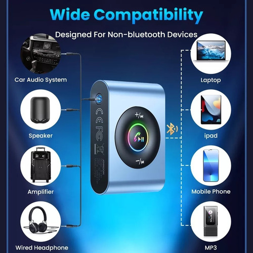 Imagen 7 de 7 de Receptor De Audio Bluetooth Adaptador Auto