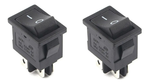 Tecla Switch 15x21mm 250v 6a 4pines On/off - Pack X 2