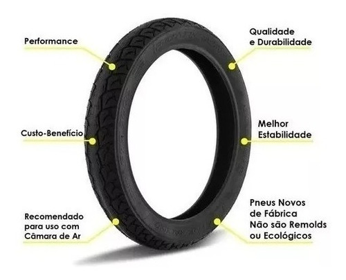 Pneu Cg 125 150 Fan Titan Ks Es Esd Traseiro 90/90-18