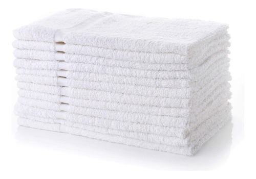 Toallas De Mano Blancas 16 X 27 Cm Pack De 12 Simpli-magic