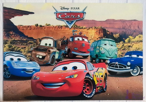 Cuadro Artesanal De Pixar Cars - Rayo Mcqueen Y Mate