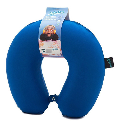 Cuello De Viaje Relax Almohada Memory Cervical Funda Broche 