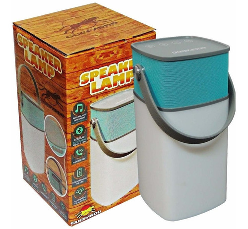 Imagem 4 de 5 de Lampião Speaker Guepardo - Cx. Som - Camping/pesca 049070