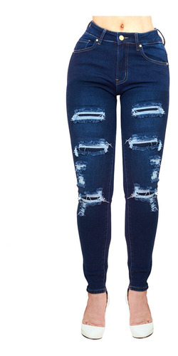 Pantalón De Mezclilla Koko Jean Para Dama Azul Mod. Ko1003