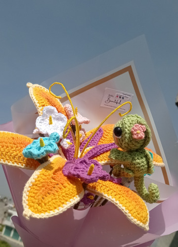 Flor De Rapunzel Enredados Tejido A Crochet 