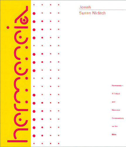 Jonah: A Commentary, De Niditch, Susan. Editorial Fortress Pr, Tapa Dura En Inglés