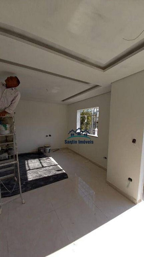 Sobrado + Cobertura Com 03 Quartos(01 Suíte )espaço Gourmet, 04 Vagas À Venda, 150 M² - Vila Alto De Santo André - Santo André/sp - So0414