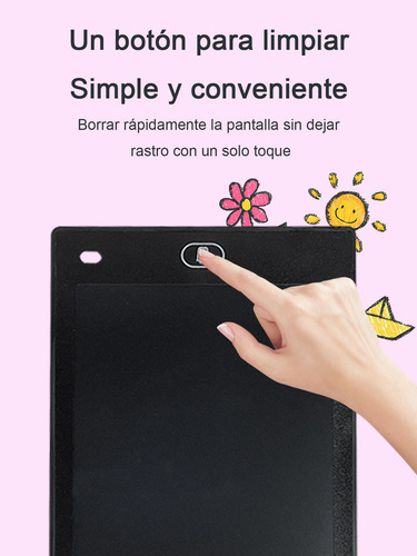 10 Pizarra Mágica Lcd Niños Tableta Multicolor 10'' Mayoreo