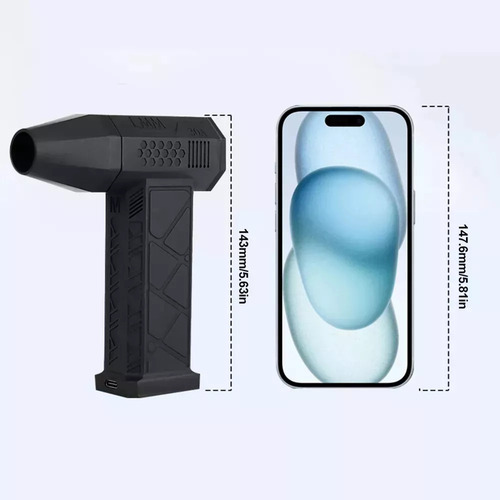 Soplador Turbo Portátil, Ventilador Jet 130000 Rpm