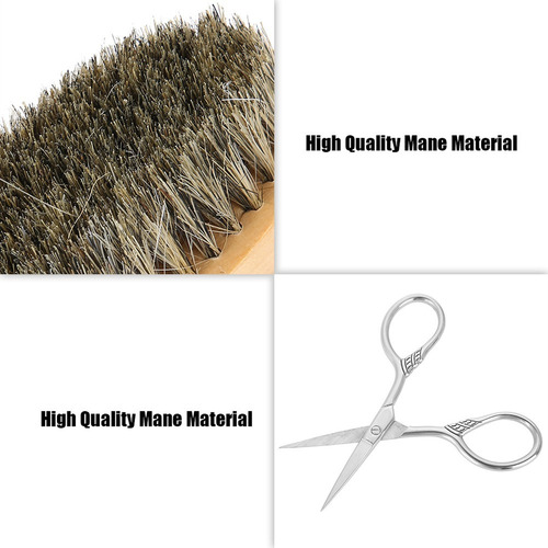 Q Kit De Modelado De Barba, Juego De Cepillos De Barba