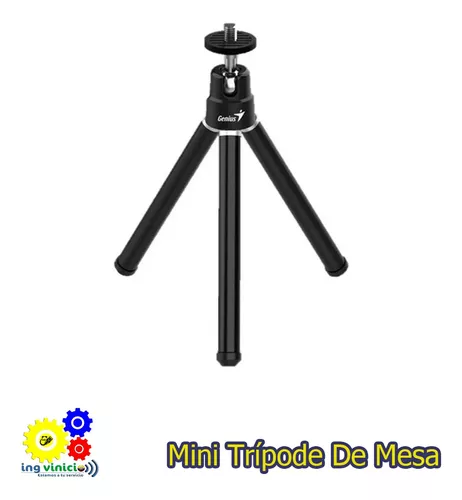 Mini Tripode De Mesa Genius Para Camara Web Extendible 25cm