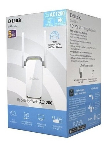 Repetidor D-Link DAP-1610 branco 100V/240V