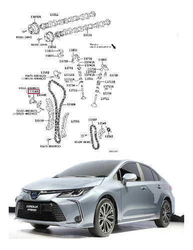 Kit Tiempo Corolla 2020 Importado 1.8 Zre212l-dexlpa