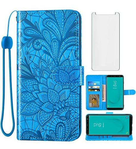 Funda Para Samsung Galaxy J6 2018 / On6  Diseño De Flores