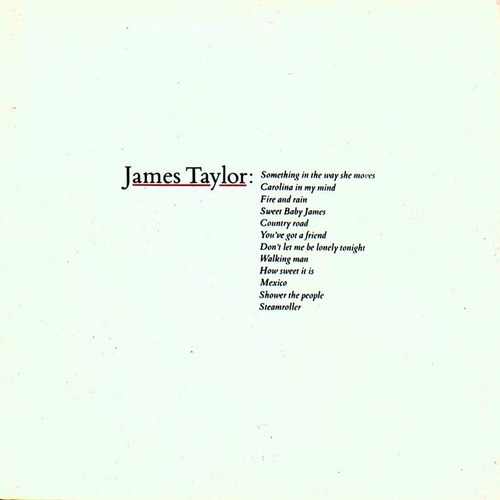 Cd James Taylor Greatest Hits