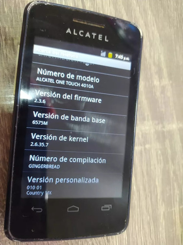 Celulara Lcatel T Pop 4010a Funcionando ¡¡ (Usado)