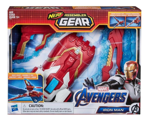 Marvel Avengers Nerf Kit Iron Man Con Dardos Marca Hasbro