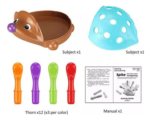 Diy Juguetes Educativos Erizo Insertar Bloques Construcción