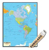 Comprar Mapa Americas Politico Américas Continente Poster Geográfico