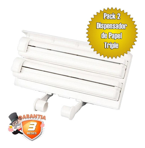 Pack De 2 Dispensador De Papel Triple / Disparocl