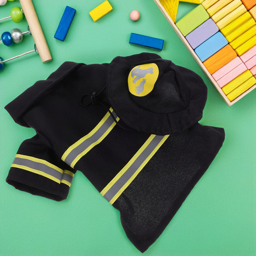 1 Juego De Ropa Para Perros Con Forma De Uniforme De Bombero