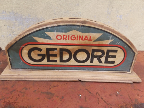 Cartel Exhibidor Gedore Madera