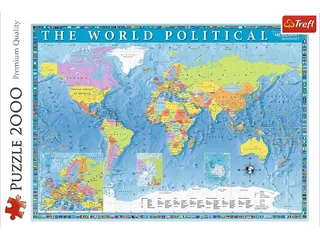 Rompecabezas Trefl Political Map of the World 27099 de 2000 piezas