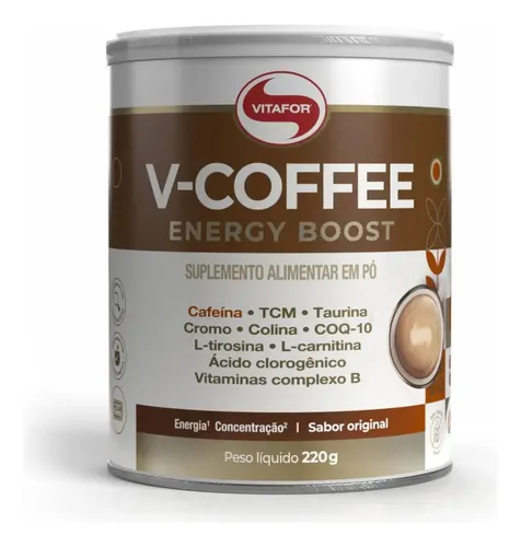 Suplemento V-coffee Energy Boost 220g Vitafor