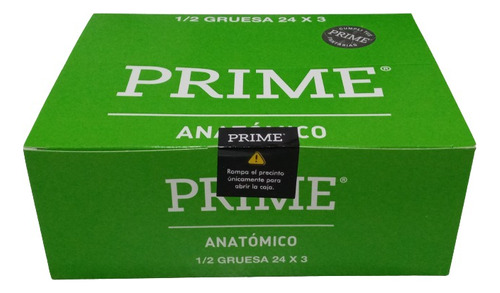 Preservativo Prime Anatomico Caja 72 Unidades - 24 X 3