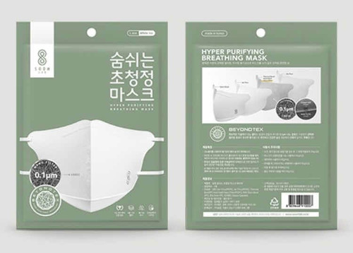 Cubrebocas Nano Mask Soomlab Coreano Reutilizable 10 Pz Shm
