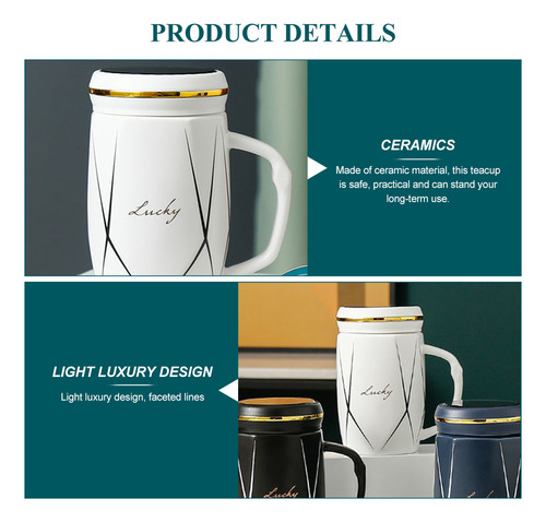 Taza De Té De Cerámica, Taza De Agua Portátil Para Bebidas,