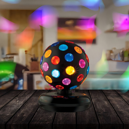 Kicko - Bola De Discoteca Giratoria Con Luces Led, Para Fies