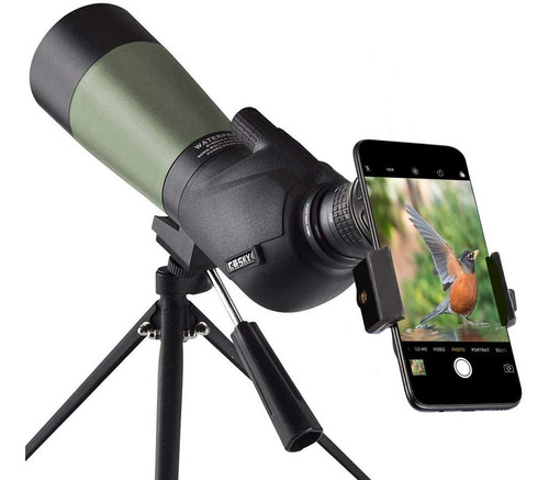 Telescopio Con Tripode Gosky 20-60x60 Hd Bak4 45 Grados