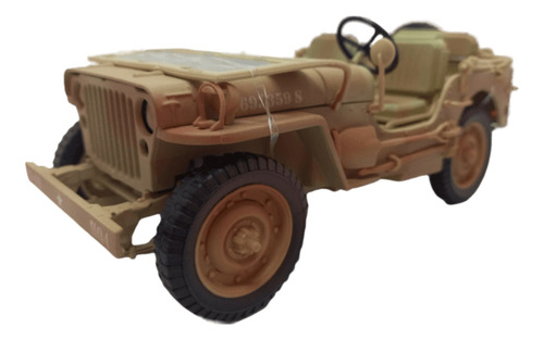 Jeep Willys Militar/ 20cms Largo/ Escala 1:18/ Metalico/ Kdw