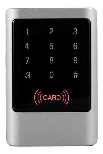 Control Accesos Teclado Táctil Y Rfid Metálico Exterior Ip66